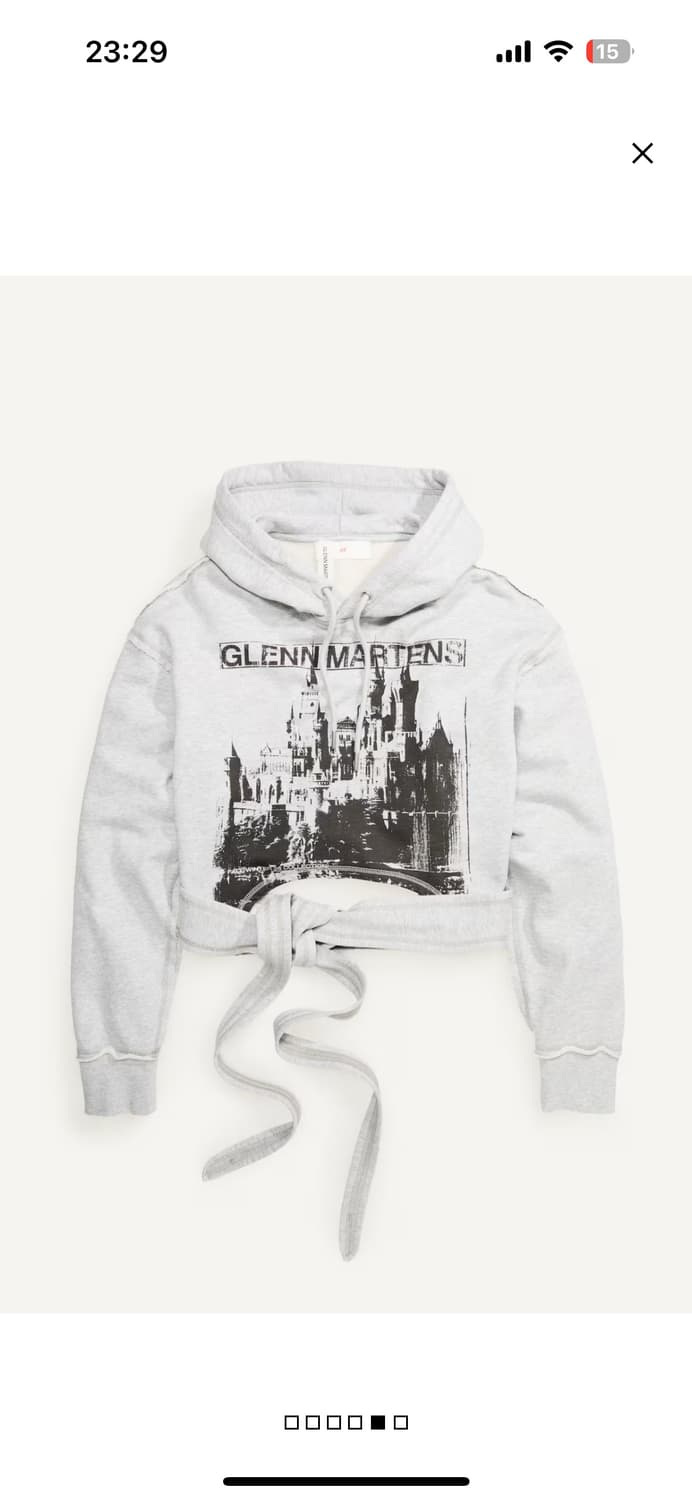 글렌마틴스 h&m x glenn martens 프린트 후디 상품이미지1