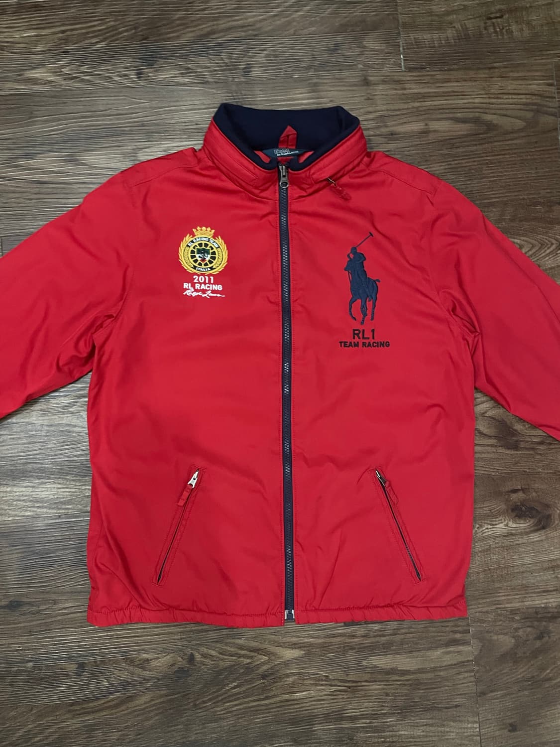 폴로 랄프로렌 빅포니 RL1 레이싱 자켓 레드 상품이미지1