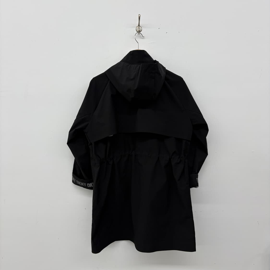 DKNY 블랙 하프 코트 야상 바람막이 여m 상품이미지4