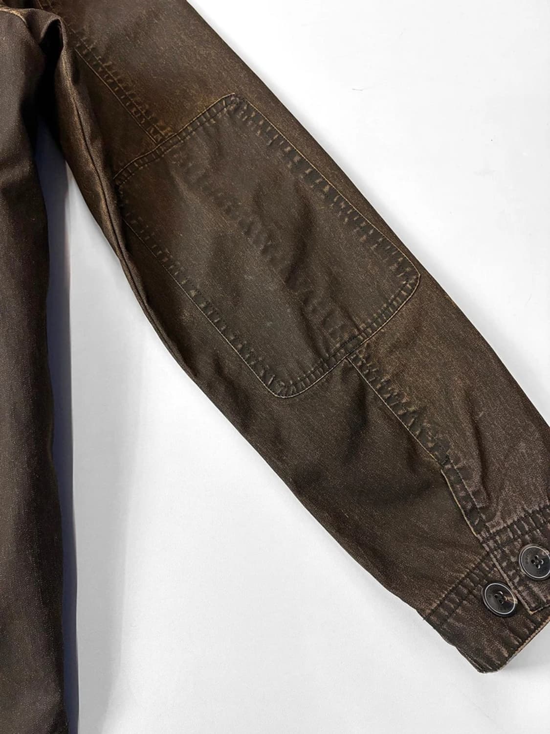 시리즈 21FW 카본 코팅 가먼트다잉 워싱 셔츠 자켓 PN5698    상품이미지4