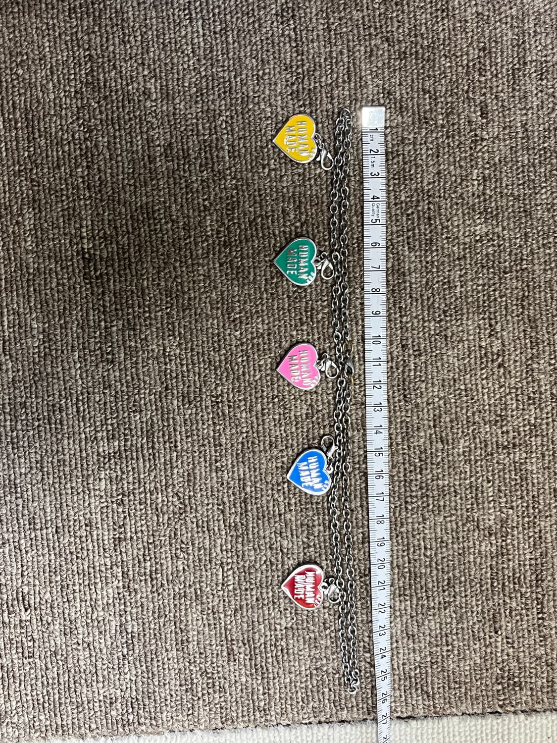 휴먼메이드 파이브하트 목걸이 상품이미지1