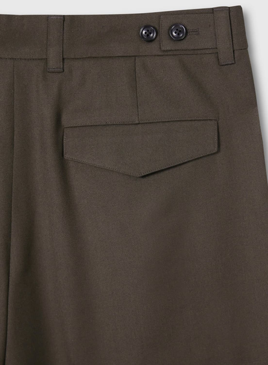 [새상품급] Wool Twill Pleated Wide Trousers 상품이미지8