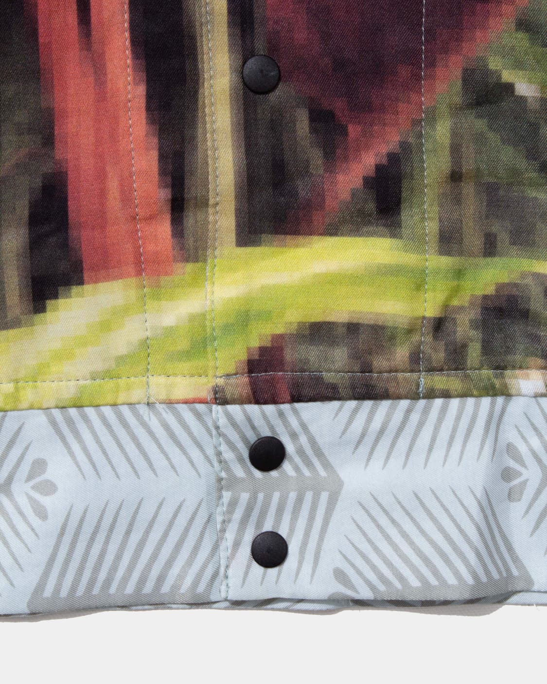 사스콰치패브릭스 모자이크 플라워 셔츠자켓 상품이미지7