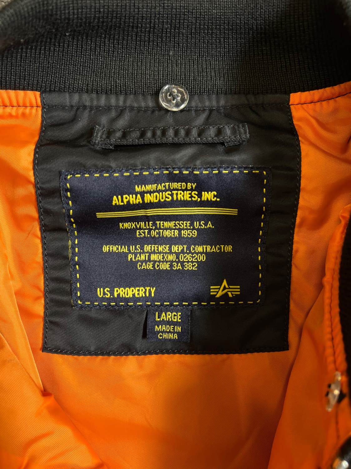 알파인더스트리 MA-1 항공자켓 봄버자켓 L 상품이미지5