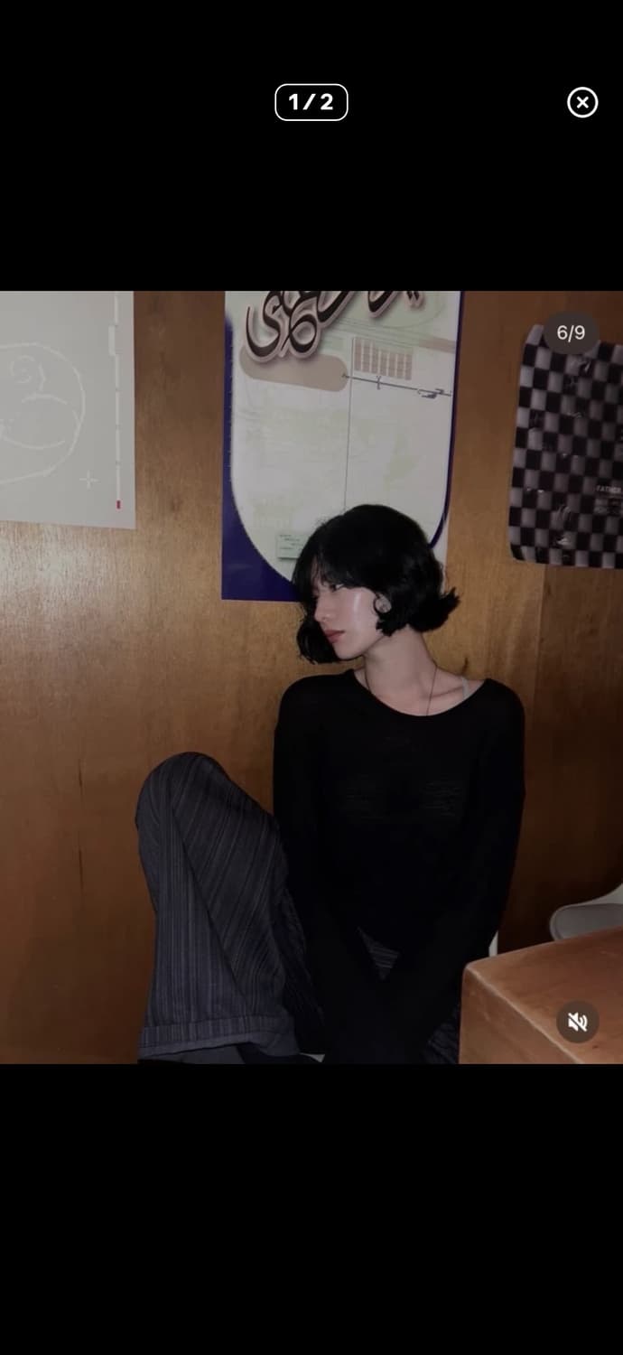 오데스 더블 웨이스트 팬츠 (닝닝 나나 착용) 2사이즈 상품이미지2