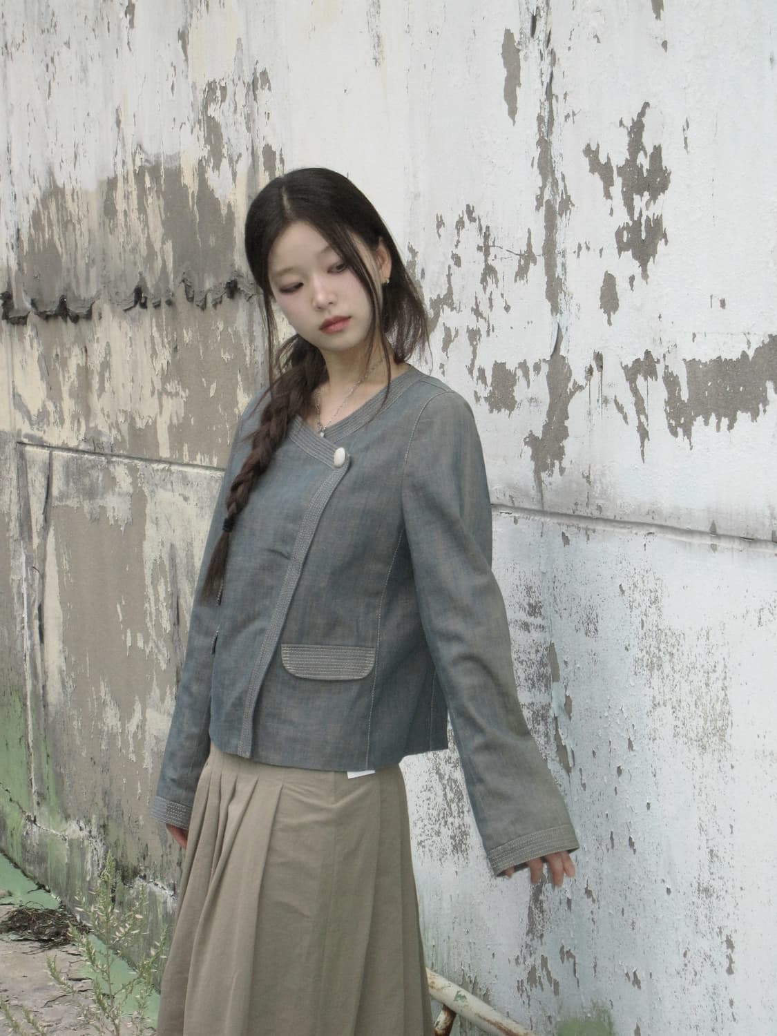 데님 포켓 포인트 자켓 상품이미지3