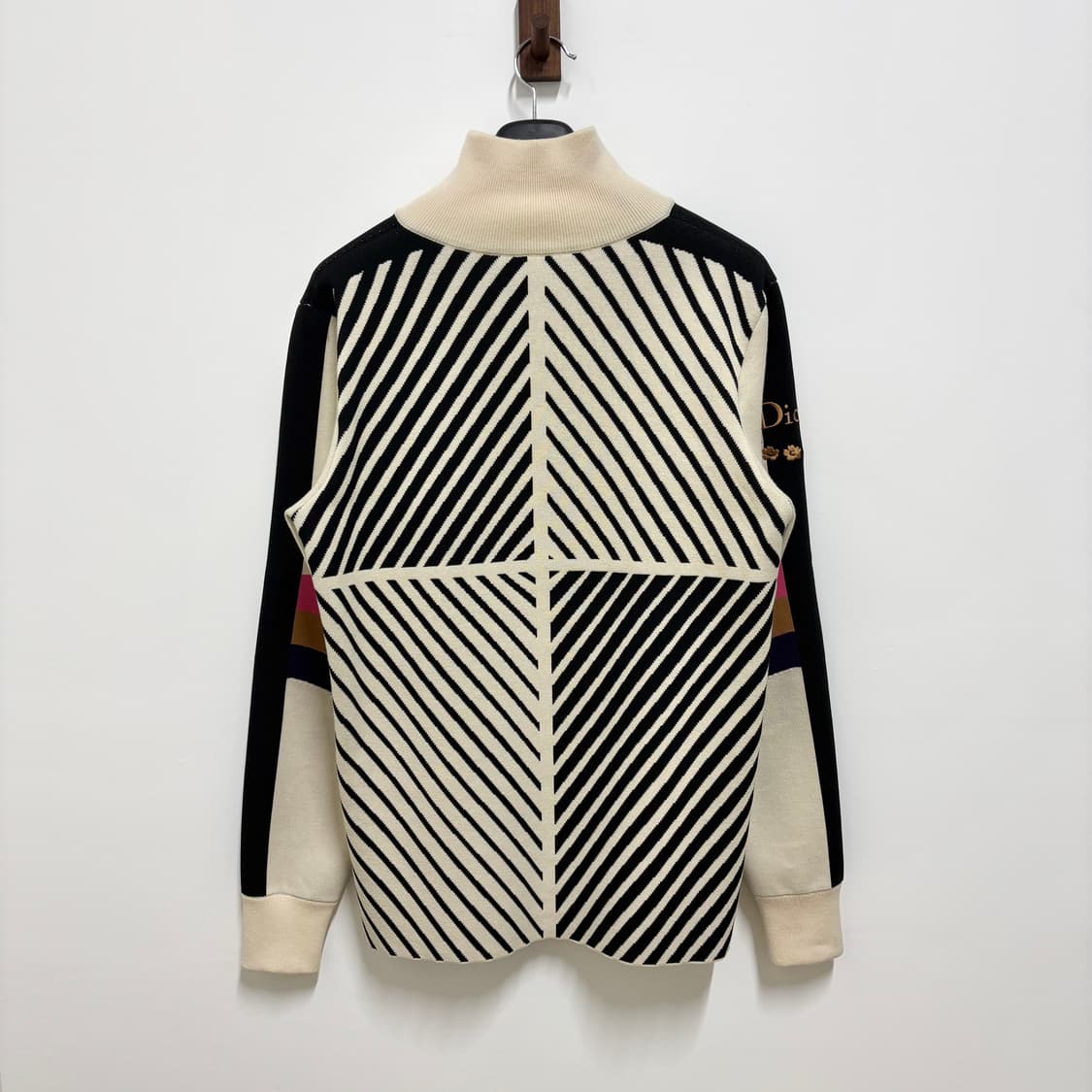 디올 자카드 니트 반집업 아노락 상품이미지2