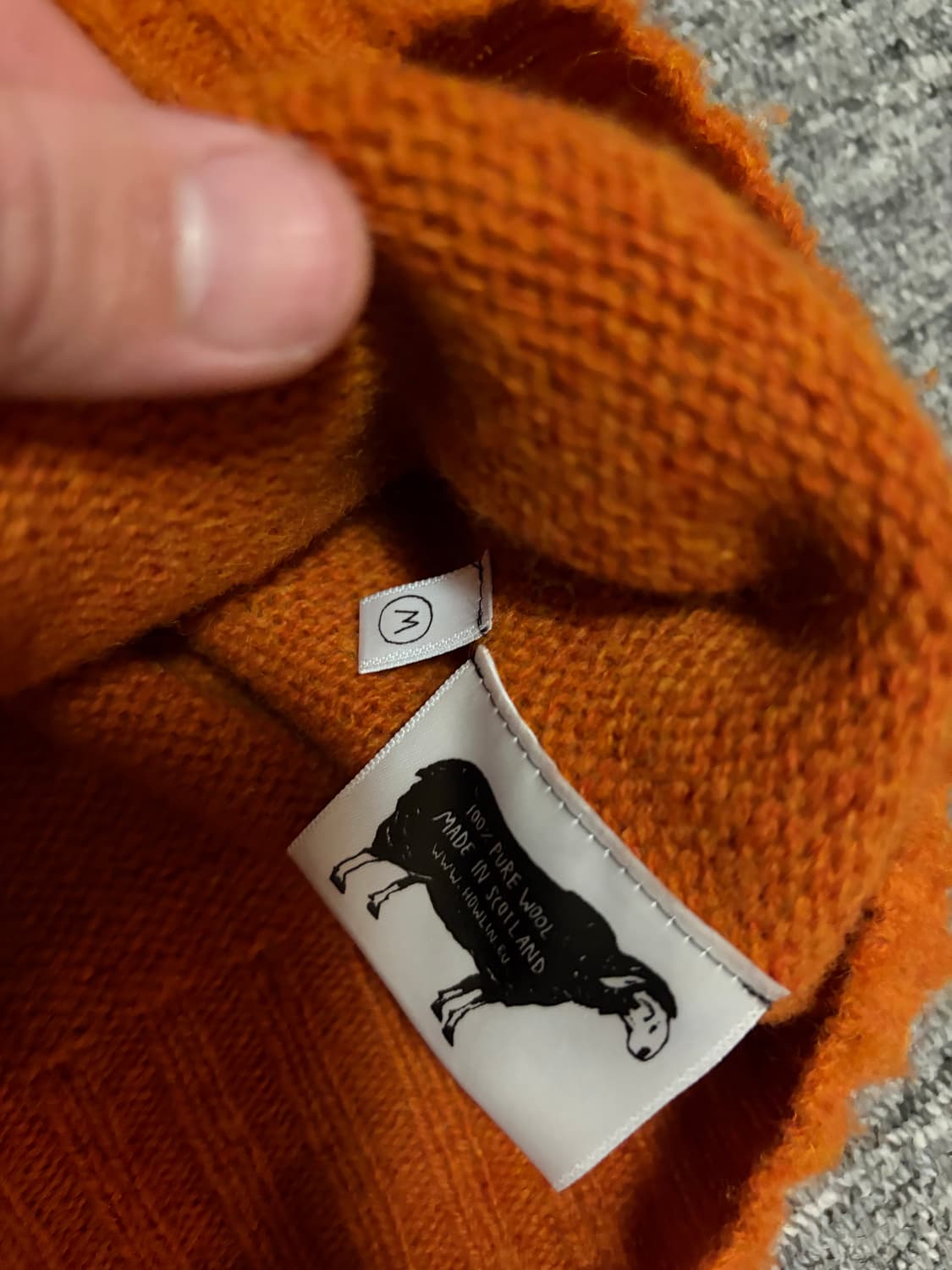 하울린 쉐기독 니트 탠저린 (tangerine) M 사이즈 상품이미지4