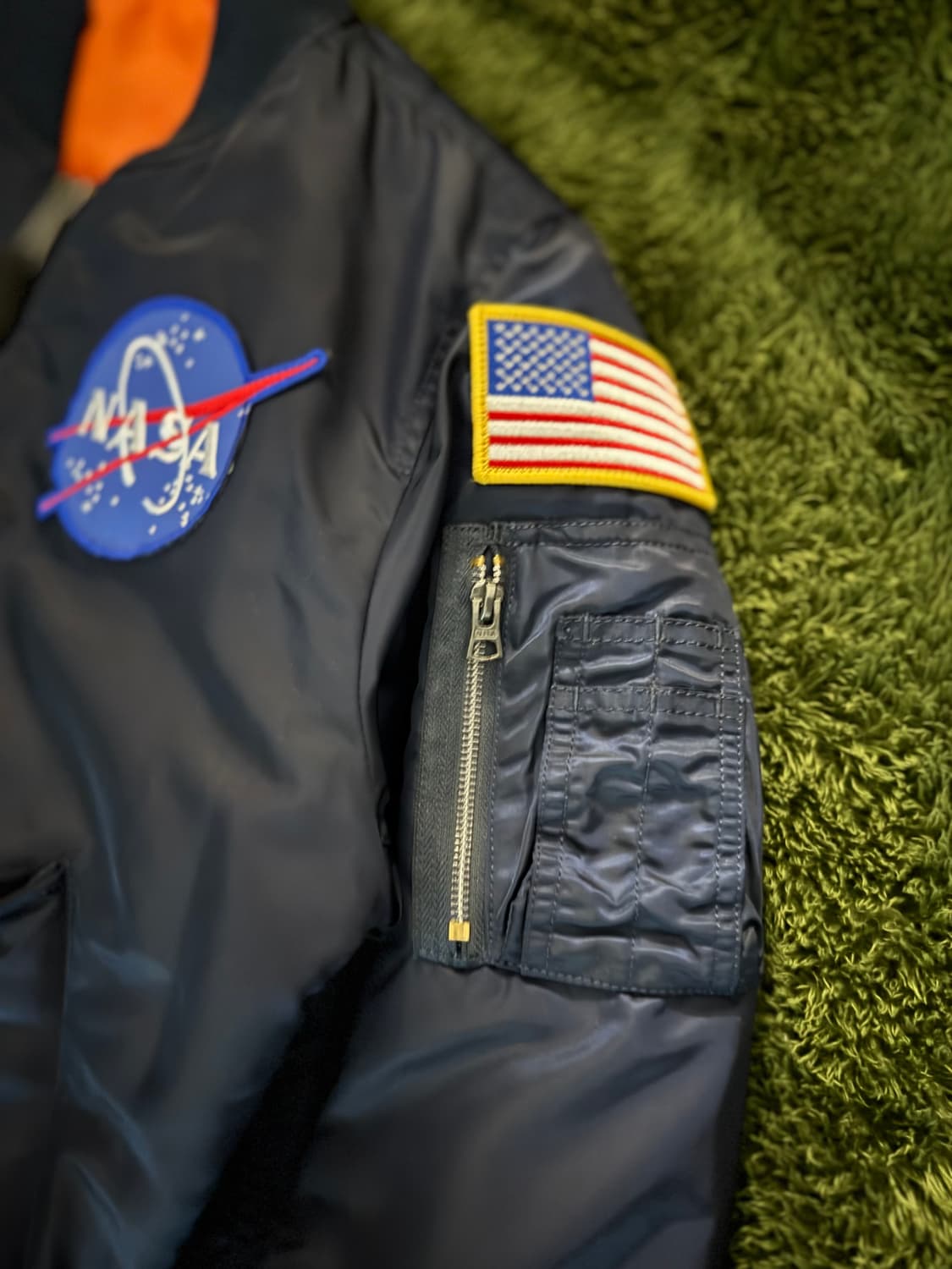 [XS] 알파인더스트리 NASA 리버시블 봄버 자켓 MA-1 상품이미지3