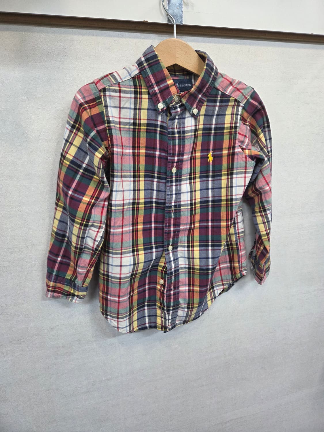 폴로랄프로렌 키즈 체크 셔츠긴팔 4세 상품이미지5