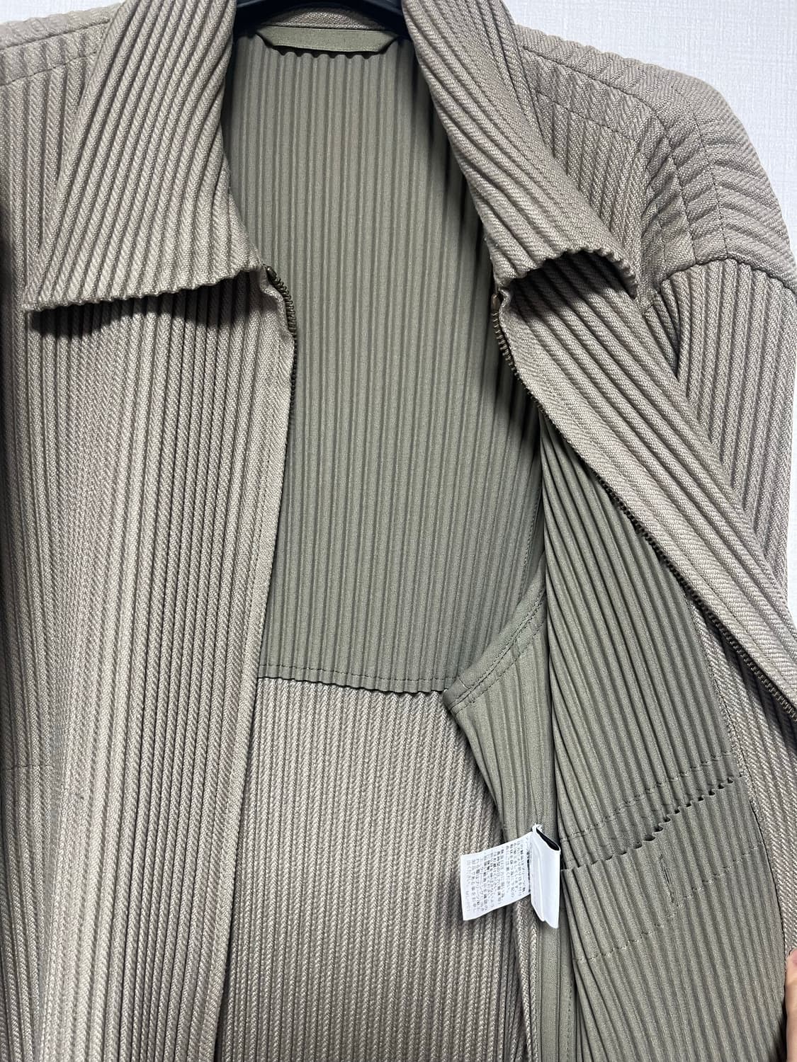 이세이미야케 옴므플리세 울라이크 투웨이 카라 집업 자켓 상품이미지3