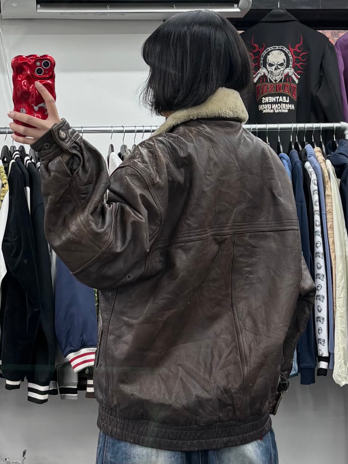 VTG 소가죽 봄버자켓 상품이미지5