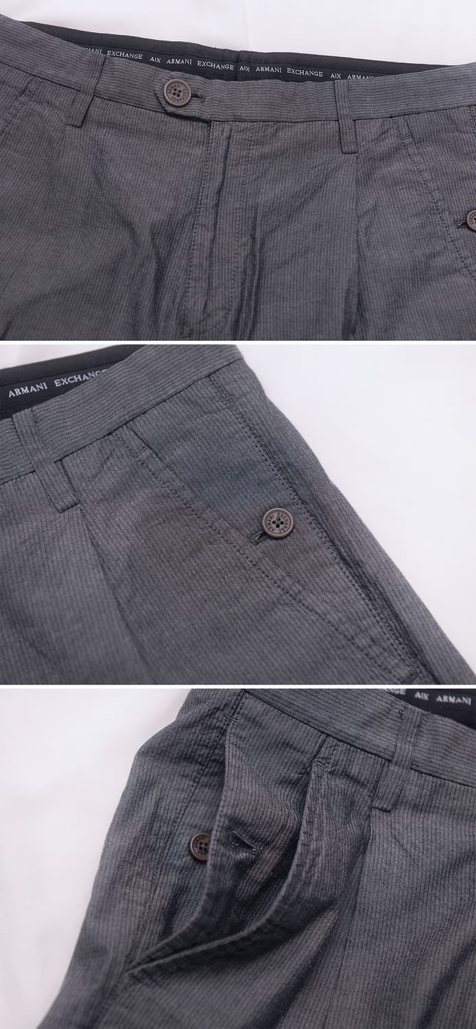 아르마니 (AX) 코튼 스트라이프 슬렉스 팬츠 (29-30) 상품이미지6