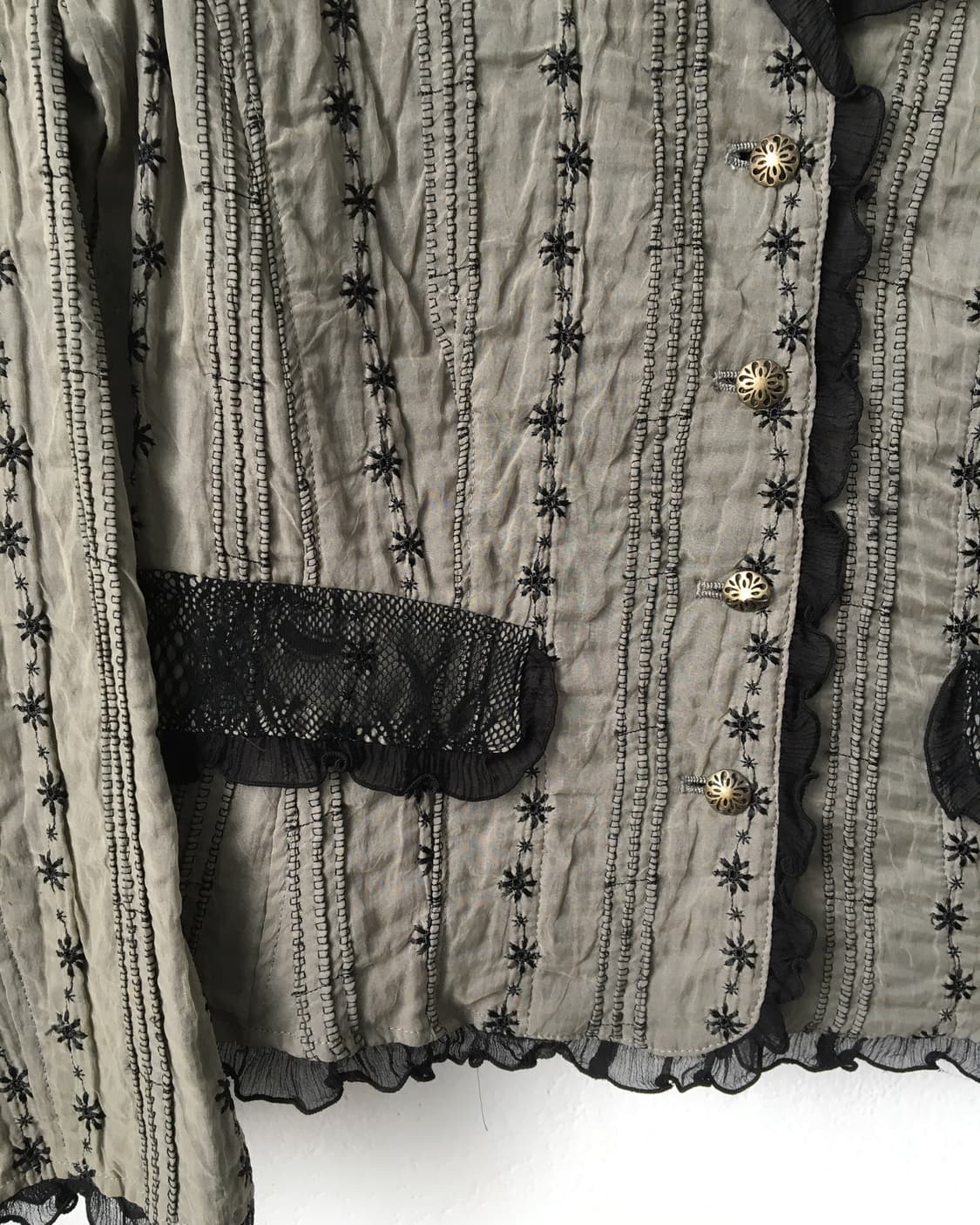 Embroidery pattern point jacket 상품이미지6