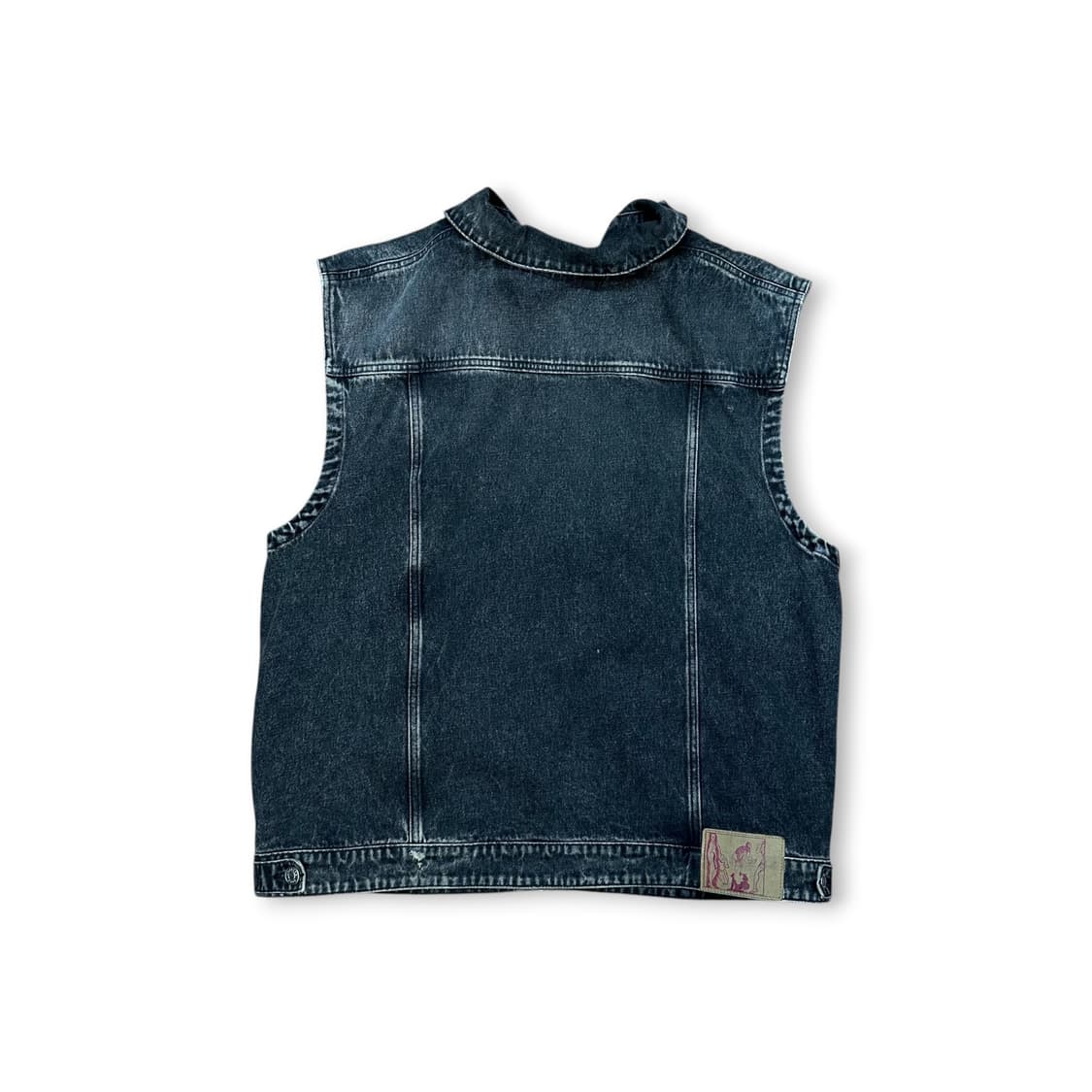 마틴로즈 언피니시드 에지 데님 베스트 상품이미지5