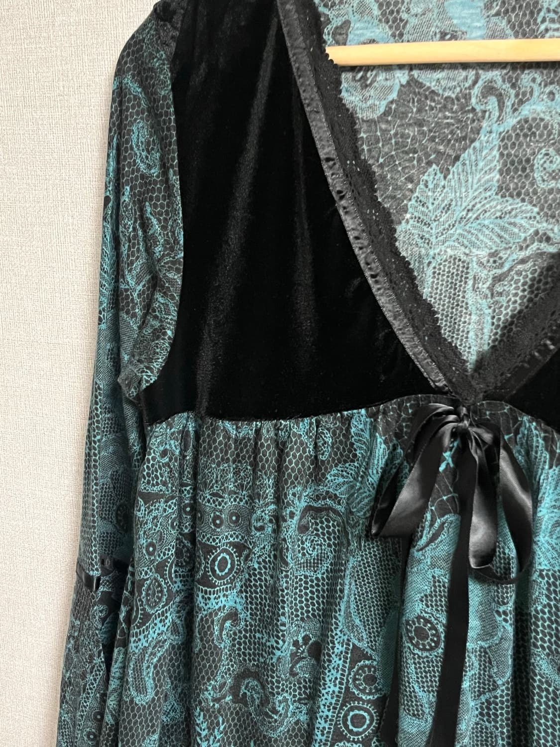 [오리엔탈 / 에스닉] set 그린 레이스 탑 & 밑단 레이스 스커트 상품이미지2