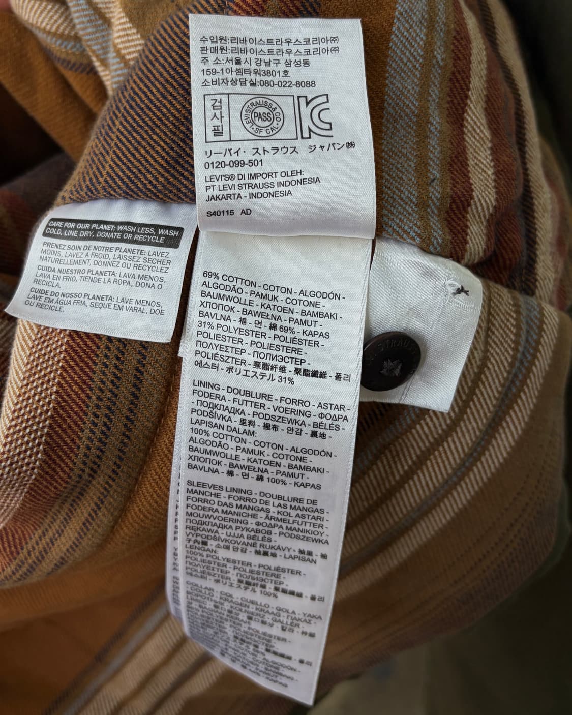 [L]리바이스 Levi's 왁스 올리브 엔지니어 워크 자켓 상품이미지9