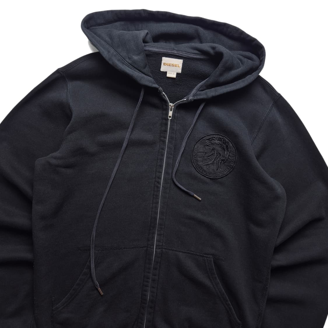 [S] 디젤 패치로고 후드집업 상품이미지5