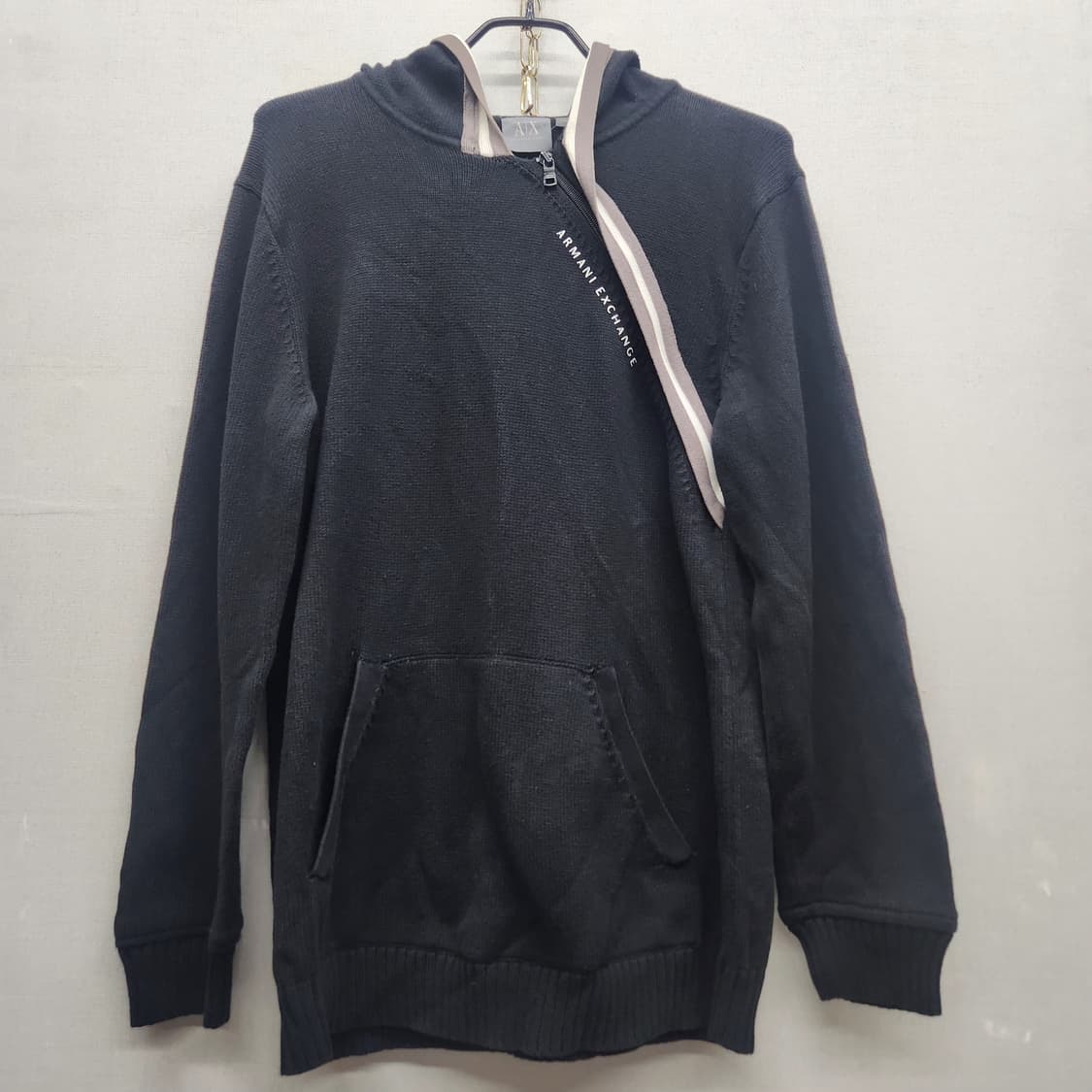 아르마니 익스체인지 사선지퍼 니트 후드집업 M(L) 상품이미지1