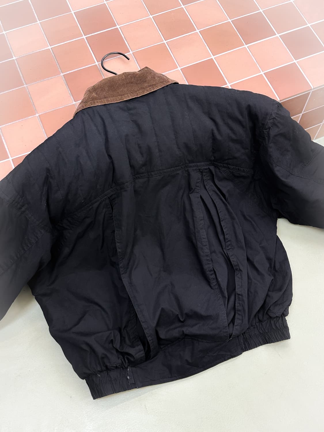 corduroy collar black bomber jacket 상품이미지6