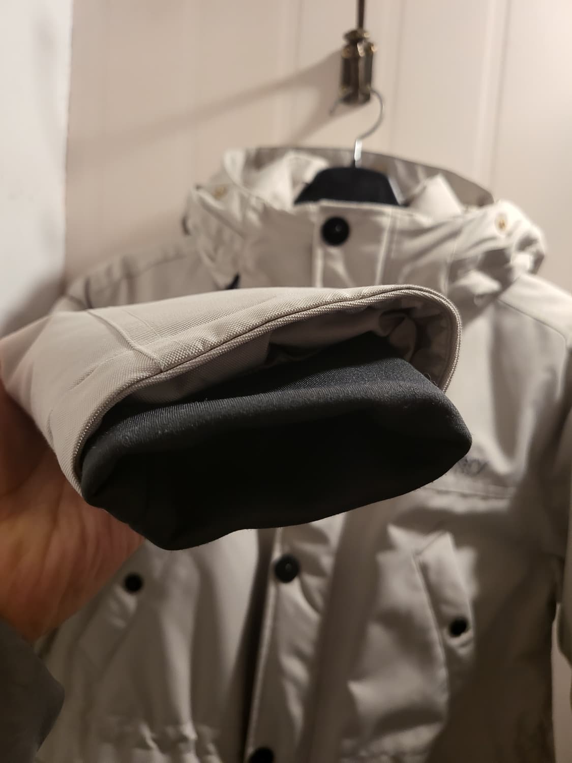 [90]디스커버리 아이보리색 패딩 상품이미지5