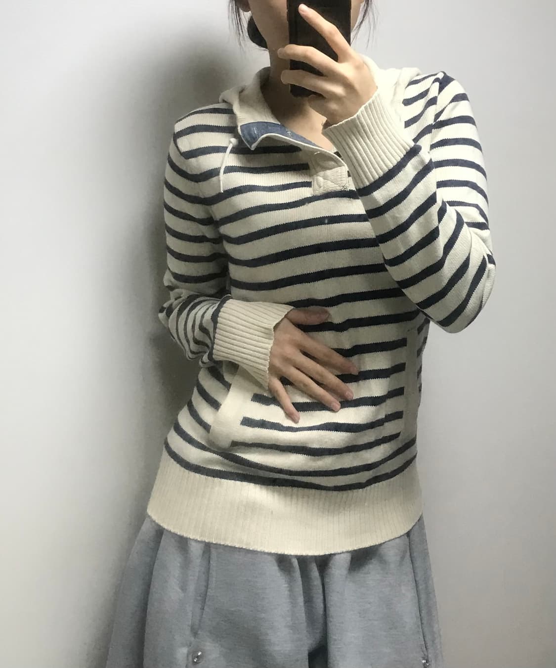 빈티지 스트라이프 후드티 상품이미지4