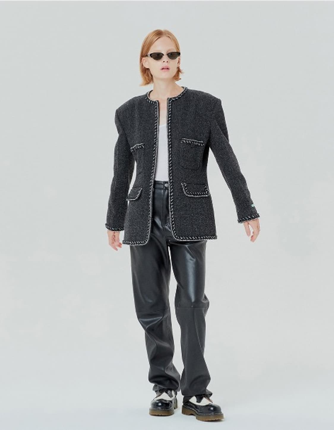 인스턴트펑크 레더 팬츠 M 새상품 상품이미지1