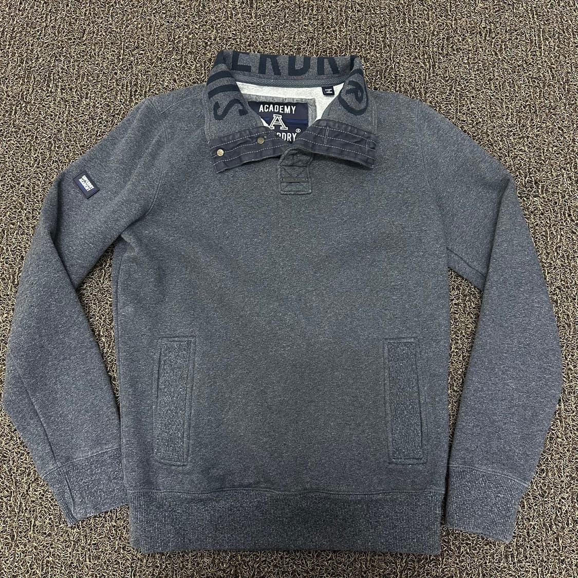 Superdry 슈퍼드라이 기모 반집업 니트 S 상품이미지4