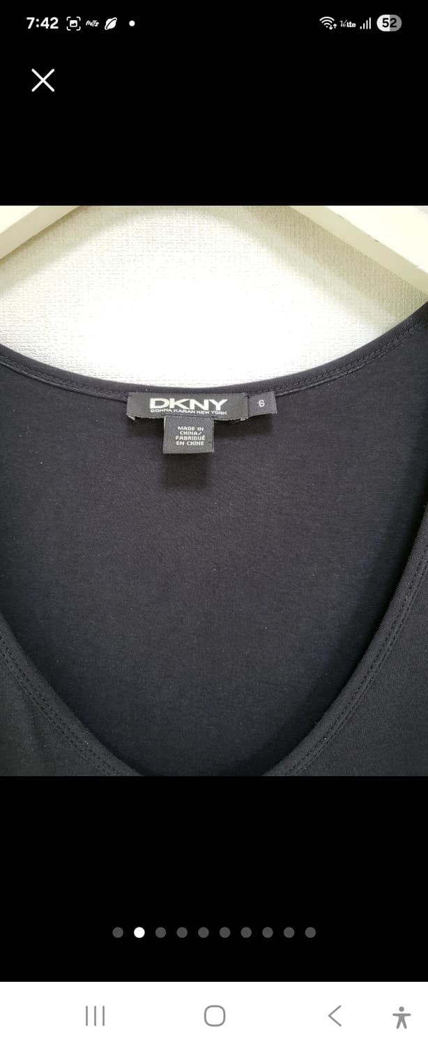 특가!DKNY 도나카렌 리얼가죽+고급린넨+면 배색원피스free 상품이미지2