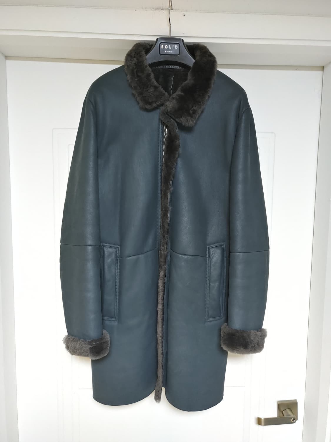 타임옴므 미들 양털 양 가죽 무스탕 팝니다 상품이미지2