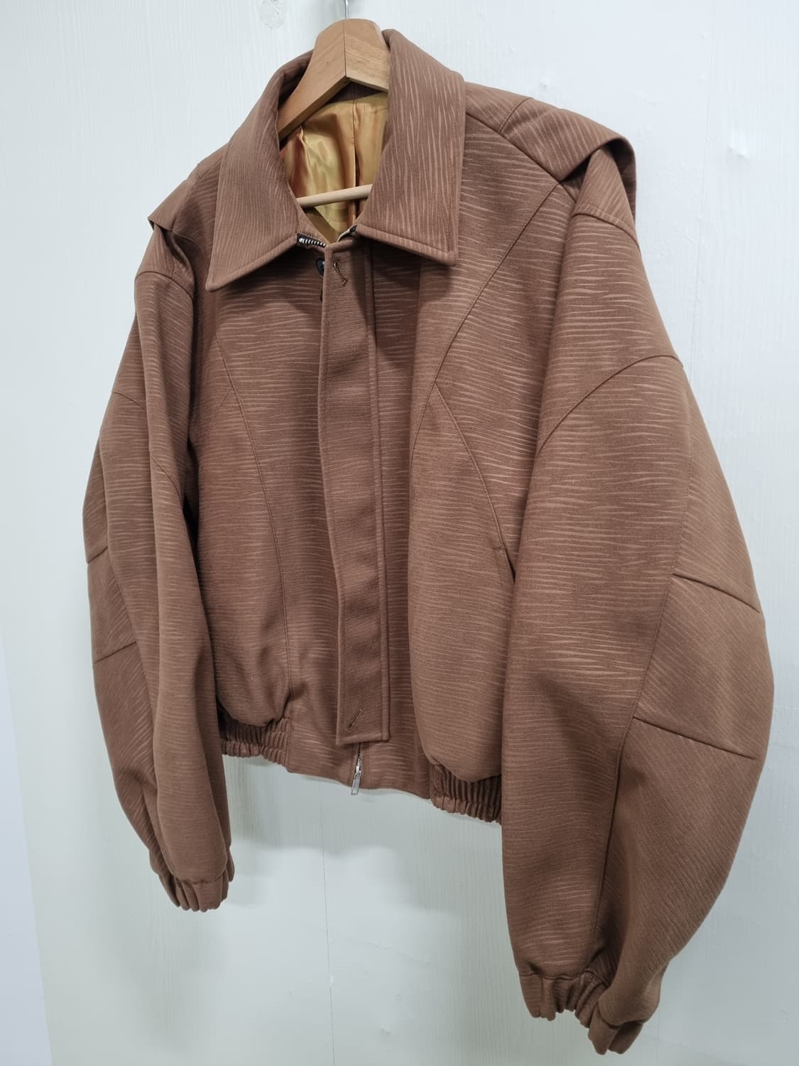 LMOOD 크로아상  블루종 점퍼 카멜 46사이즈 상품이미지3