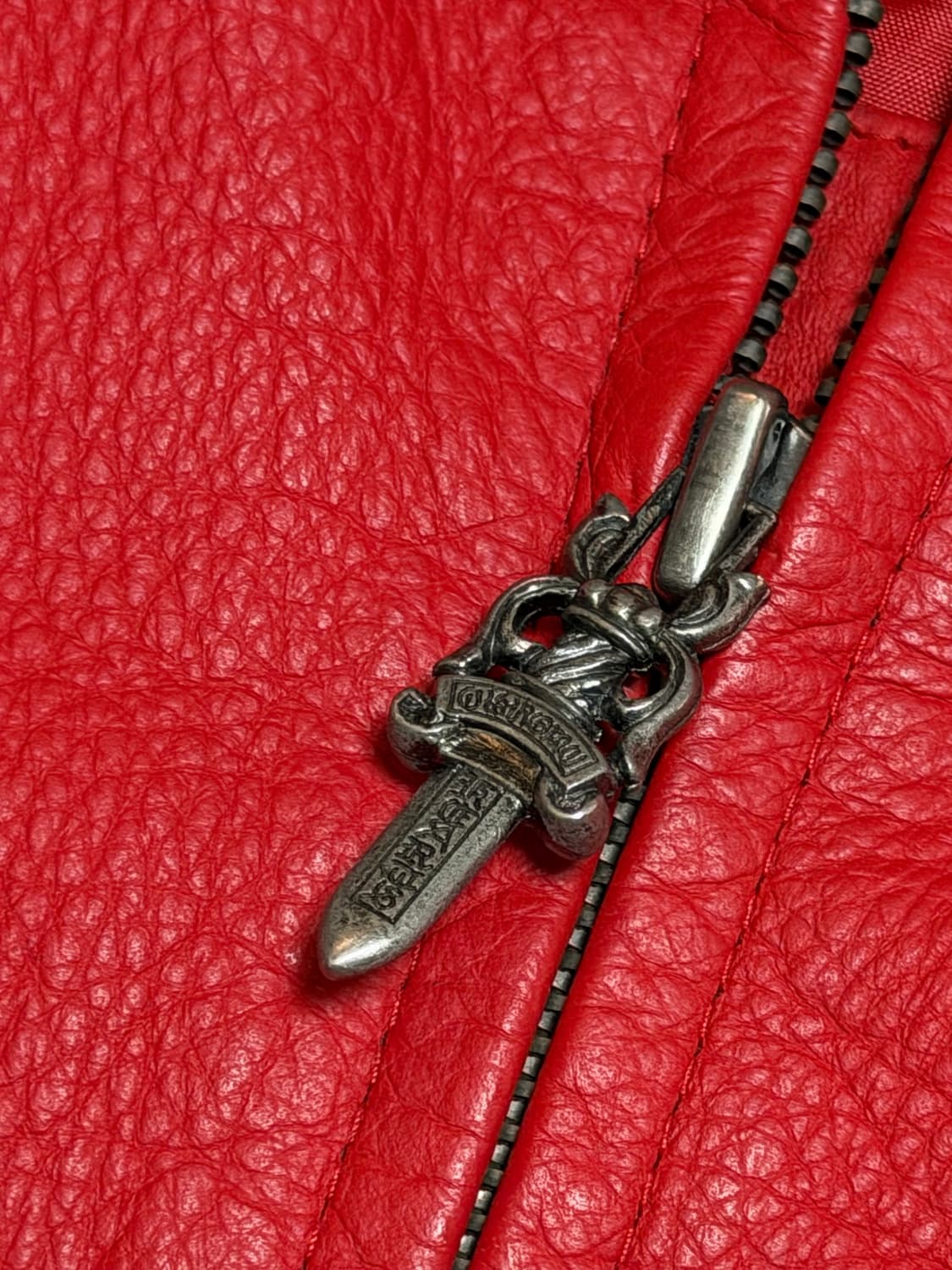 크롬하츠 레더자켓 레드 상품이미지2