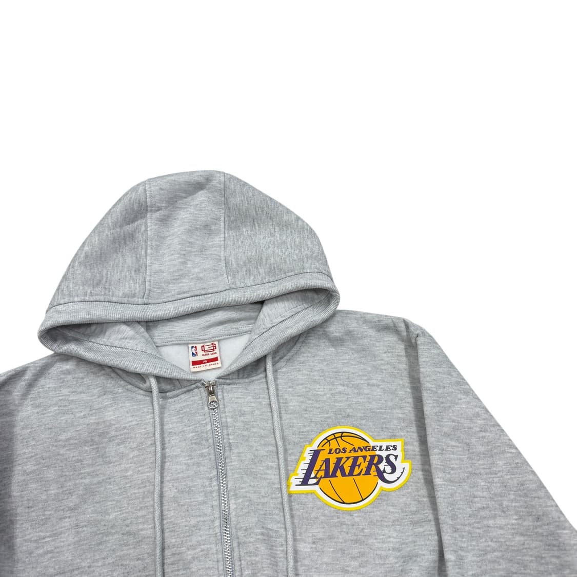 NBA 울트라게임 레이커스 크롭 후드집업 헤더 그레이 M 상품이미지2