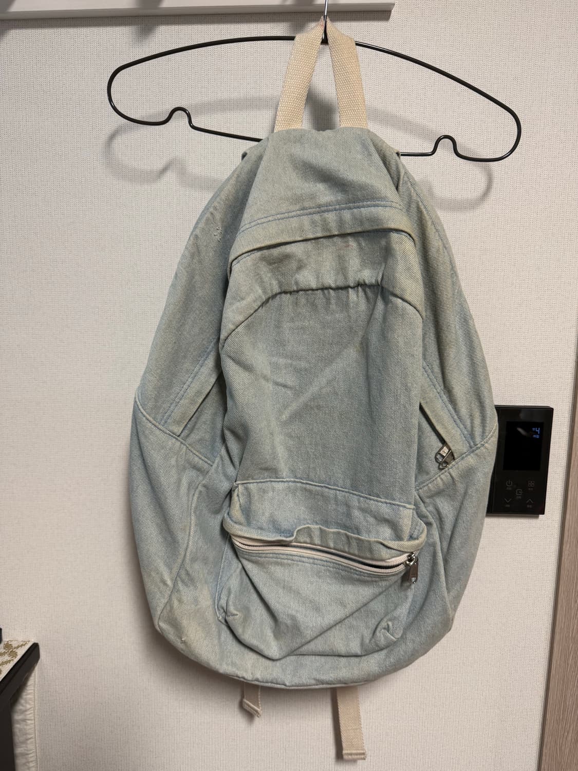 아메리칸 어패럴 연청 데님 백팩 상품이미지2