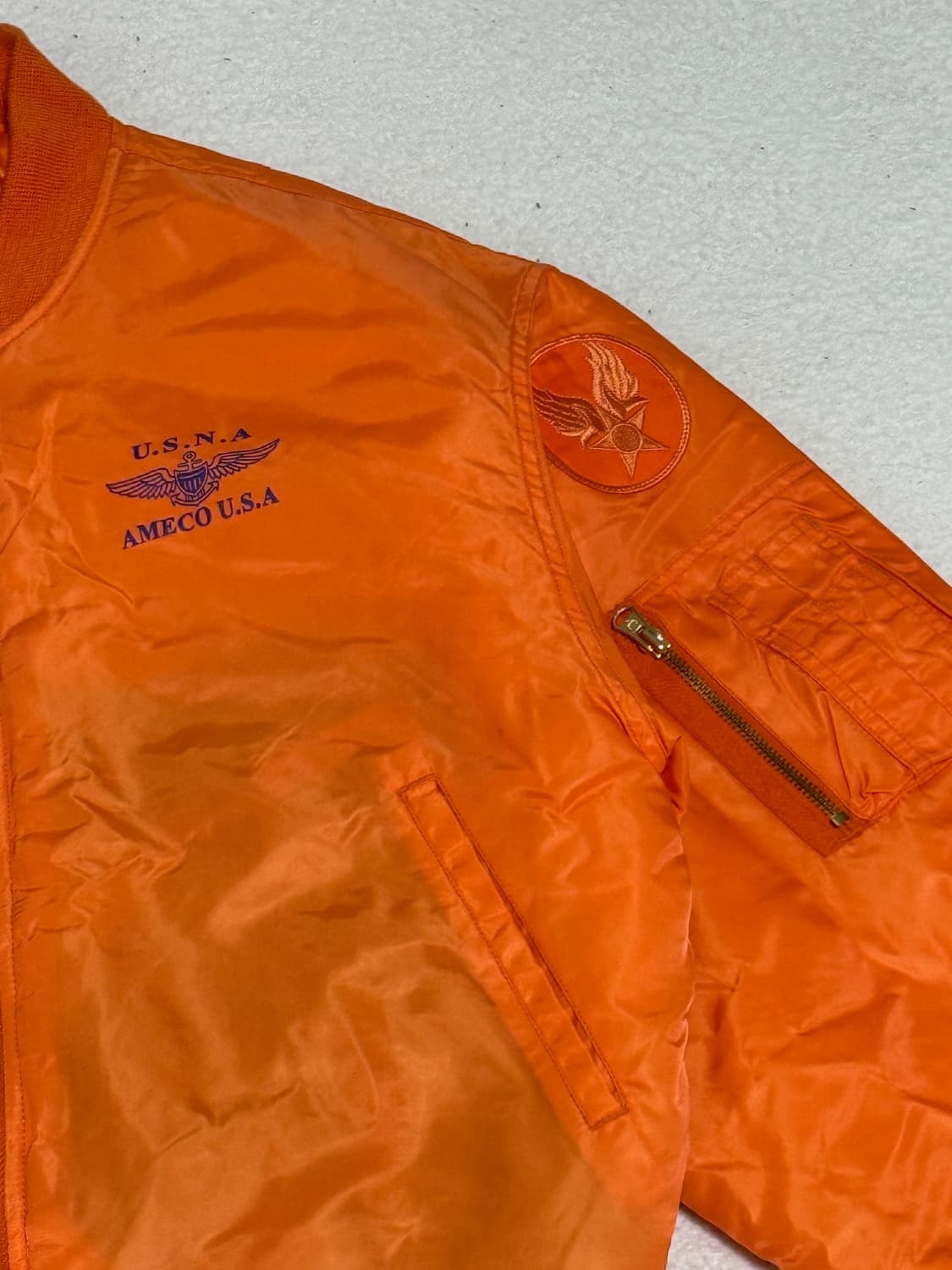 AMECO 오렌지색 항공 점퍼 상품이미지6