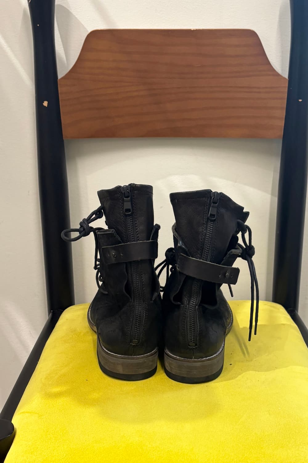 Tornado Mart Layered Lace-up Boots 상품이미지4