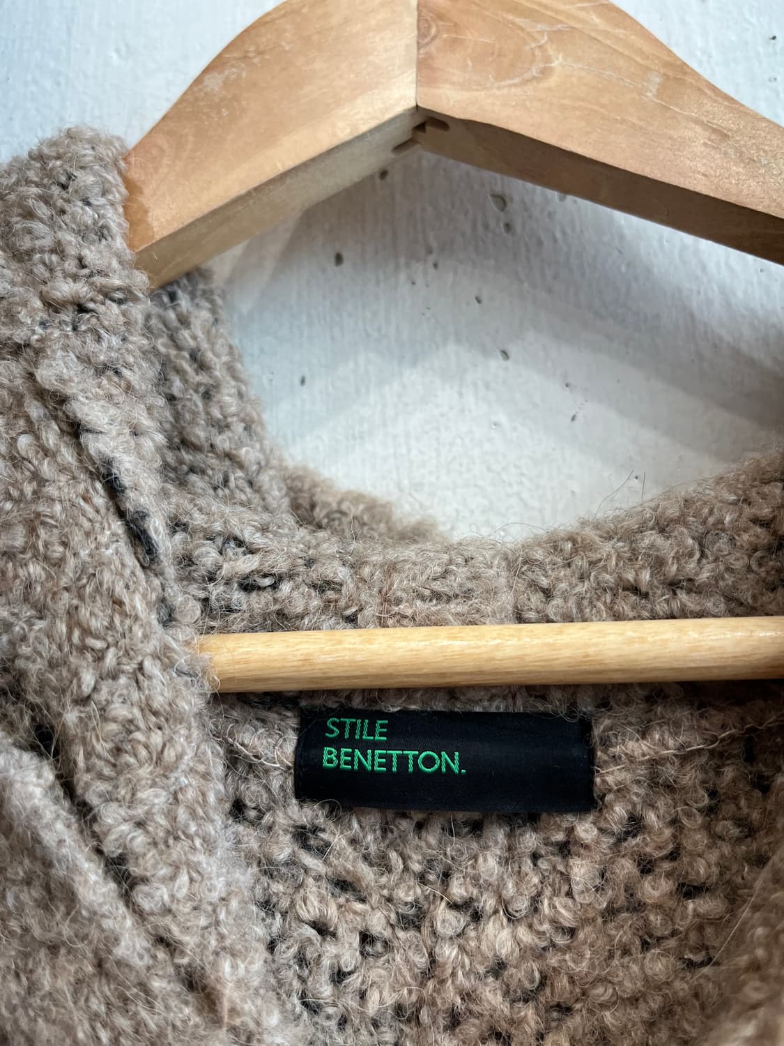 베네통 후디 패디드 울 니트 자켓 우먼즈 상품이미지5