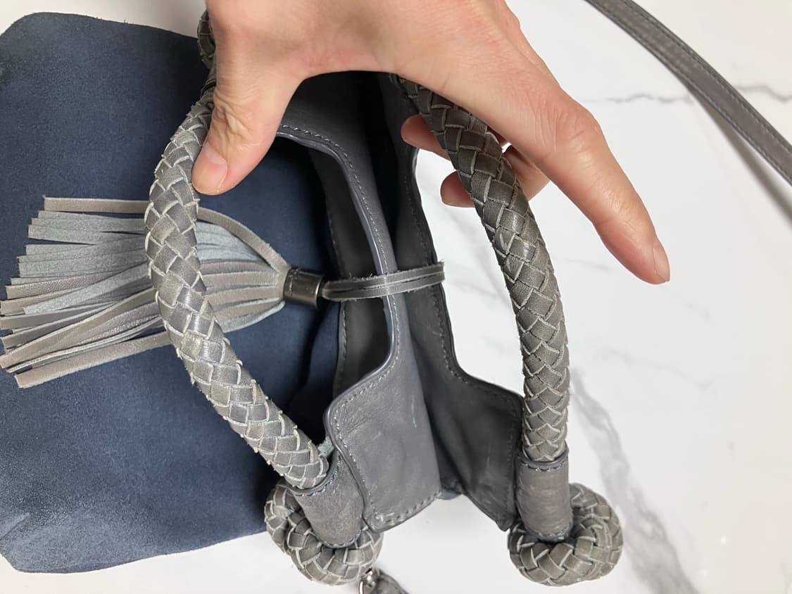 Foly + Corina 스웨이드 미니 시티백 토트백 폴드 크로스백 상품이미지4