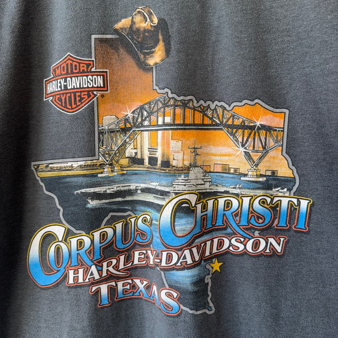 90s USA 할리데이비슨 코퍼스 크리스티 티셔츠 상품이미지6
