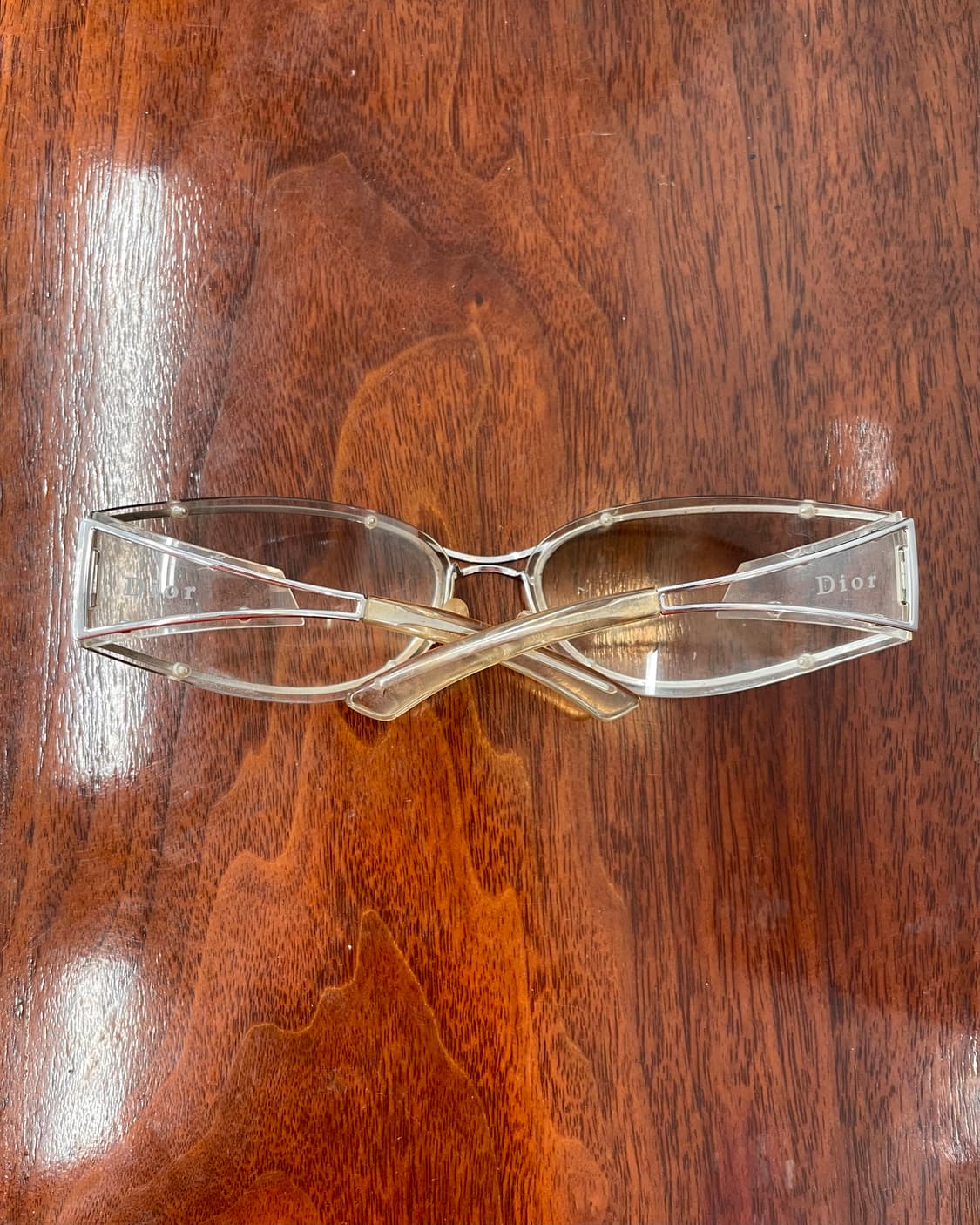 디올 2001SS 클리어 선글라스 상품이미지5