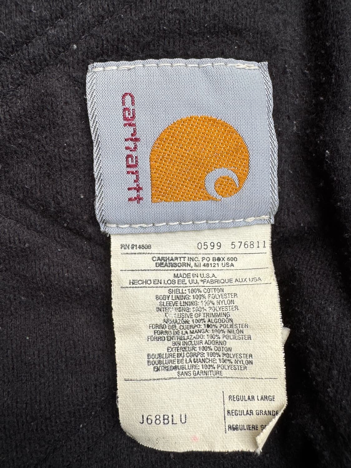 (L) Carhartt Active J68 BLU 상품이미지6
