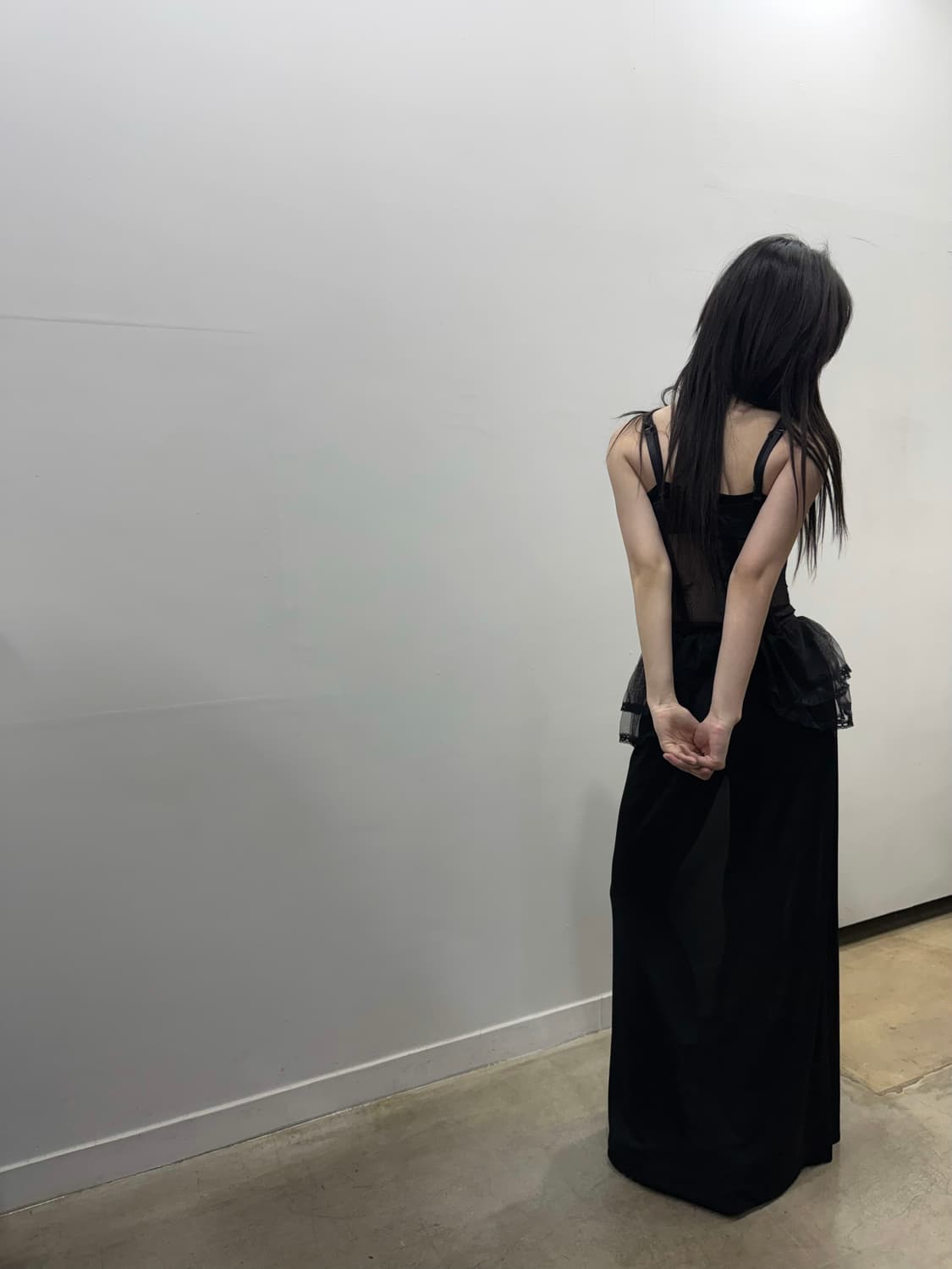 시스루 아일렛 디테일 코르셋 상품이미지9