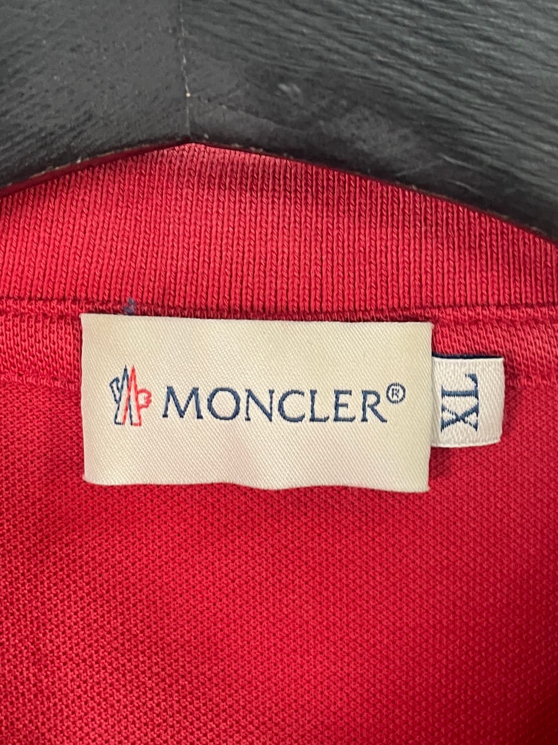 몽클레어 와펜 레드 반팔카라티 (on.376) 상품이미지7