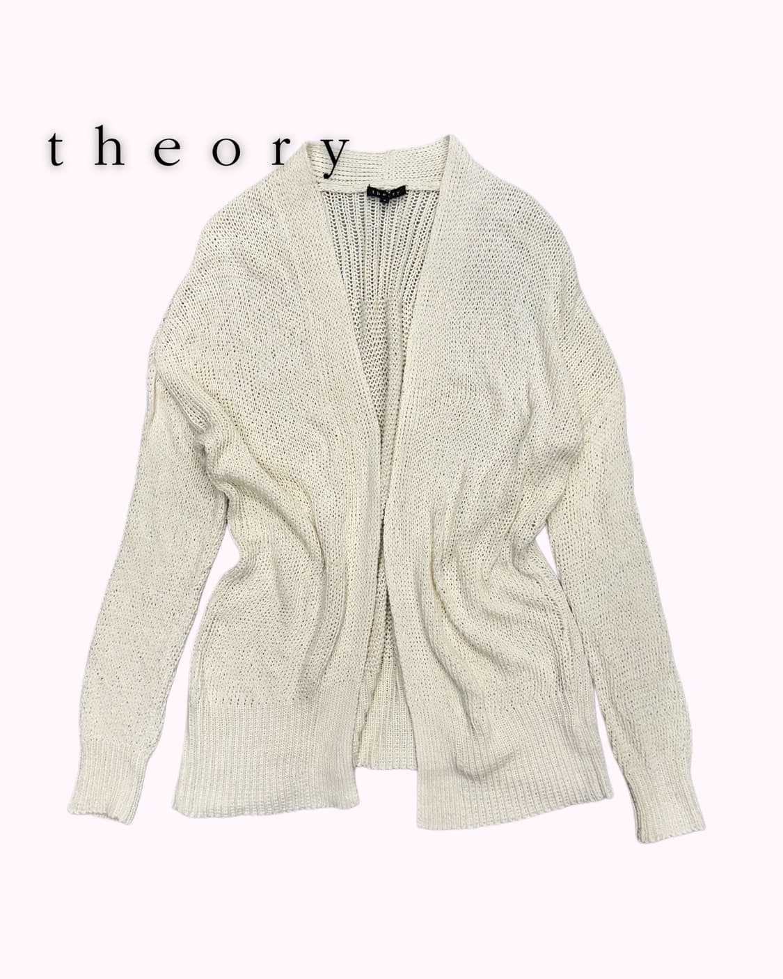 THEORY ivory loose knit cardigan 상품이미지1