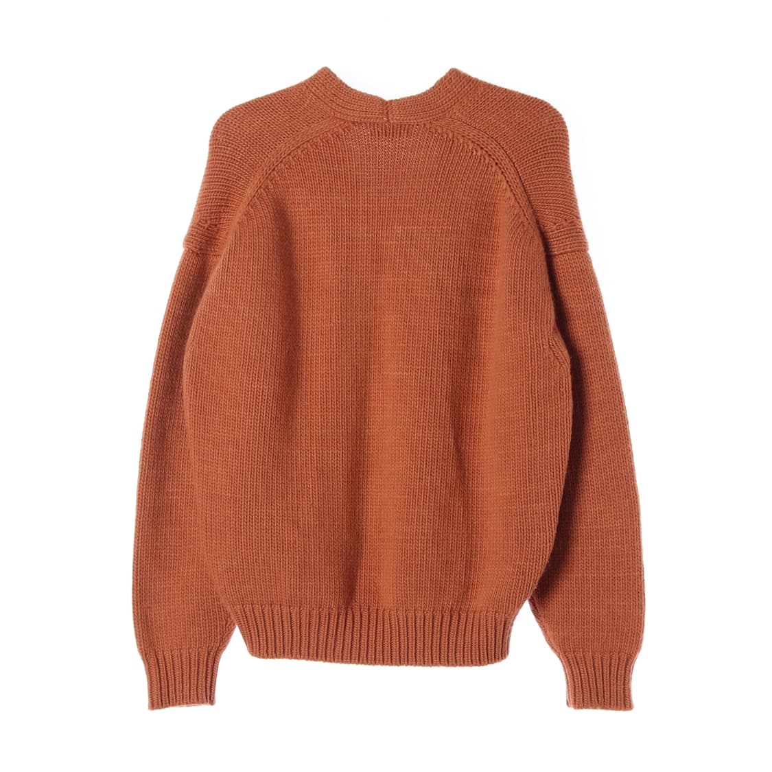 오라리 울100% 오렌지 울 니트 브이넥 가디건
 상품이미지2