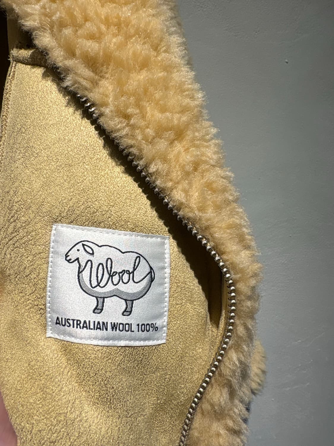 코지 테디 보아 호주울 집업 재킷  상품이미지5