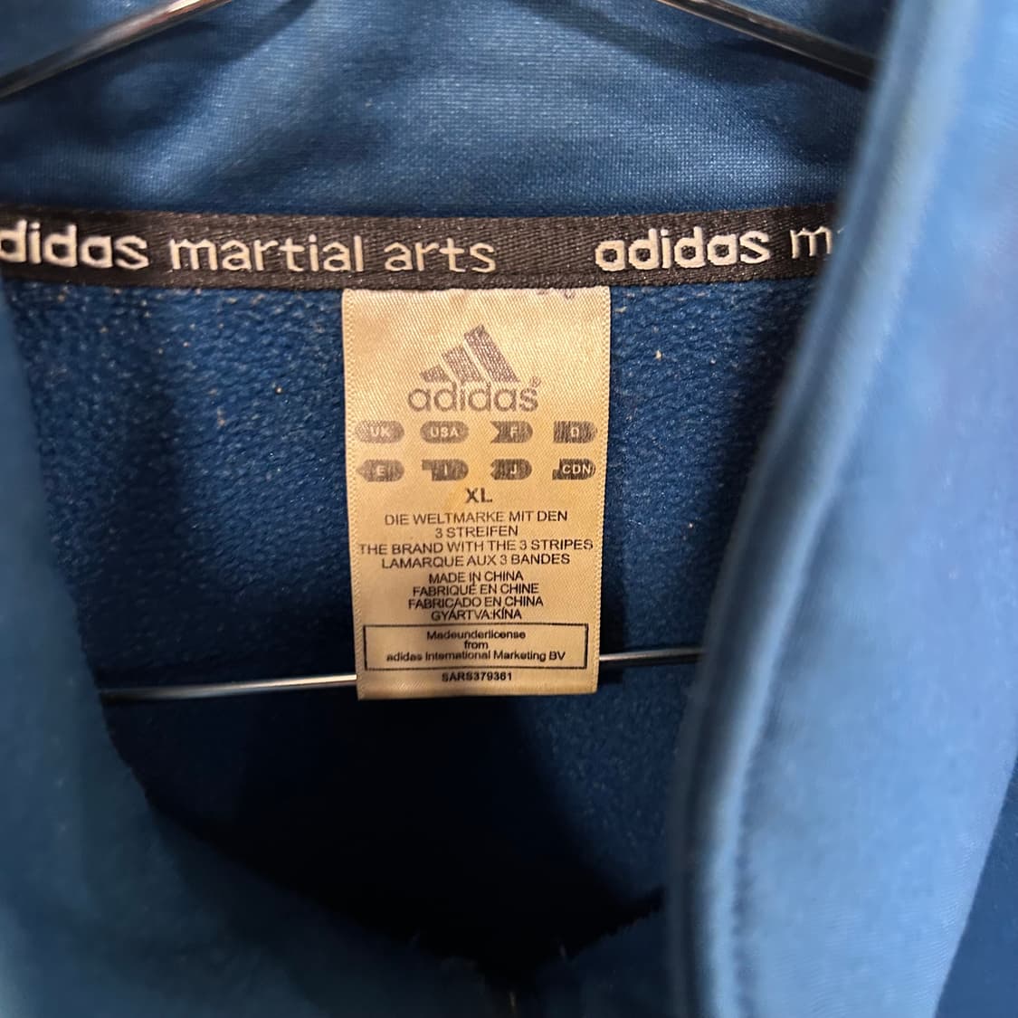 아디다스 마샬아츠 헤비코튼 래글런 트랙탑 상품이미지3