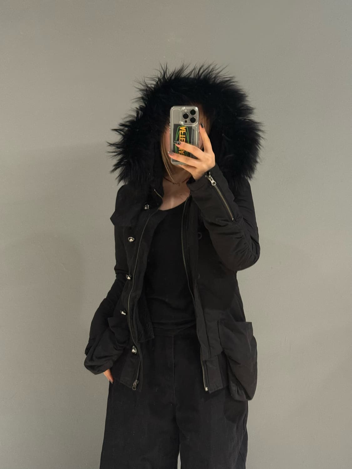 Lip service button-up fur hood jumper 상품이미지2