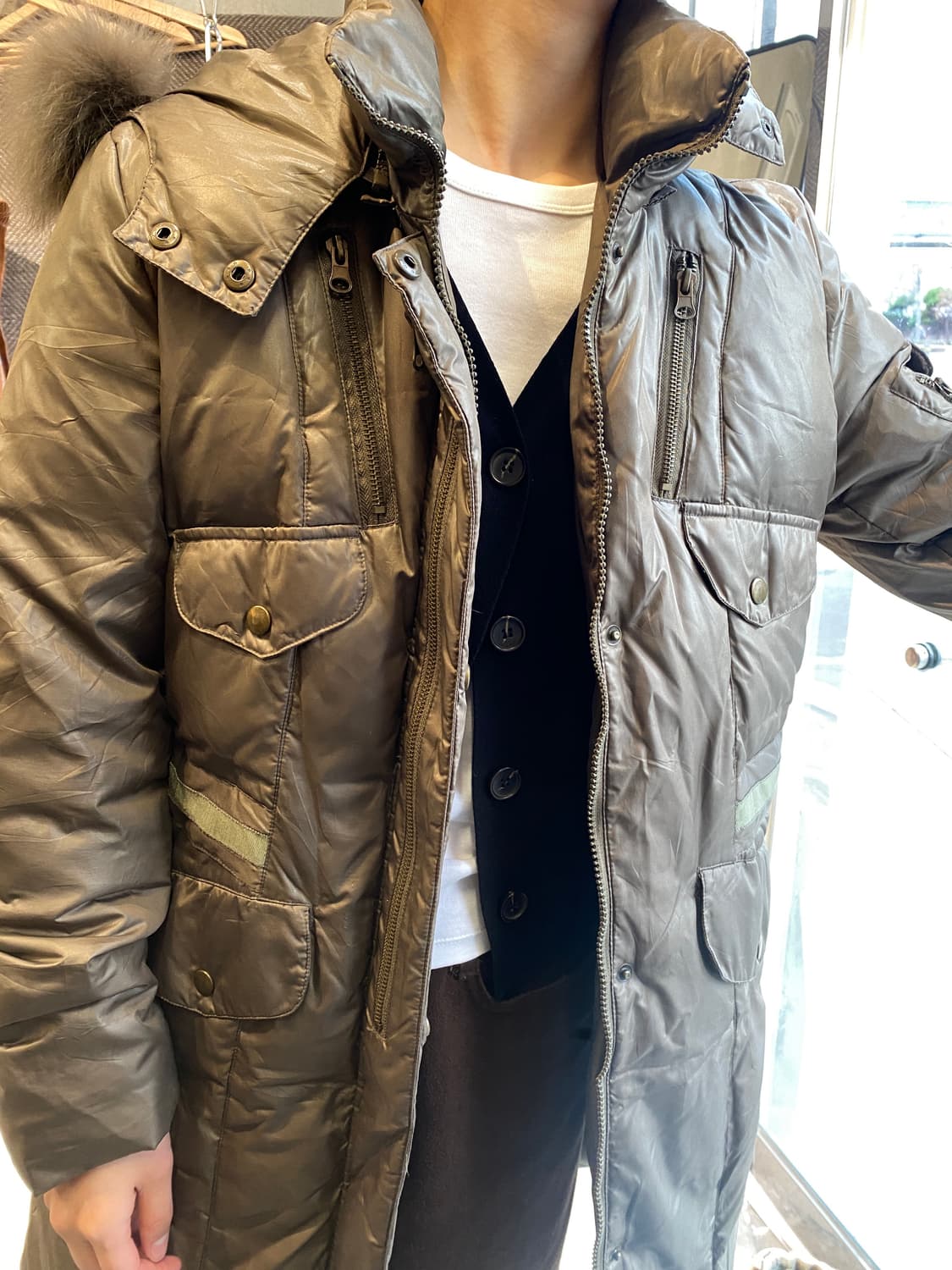 Uno piu 밀리터리 패딩코트 상품이미지4