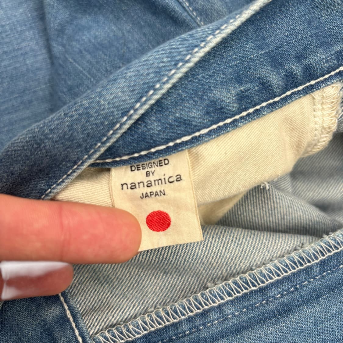 나나미카 와이드 데님 팬츠 인디고 34inch 상품이미지7